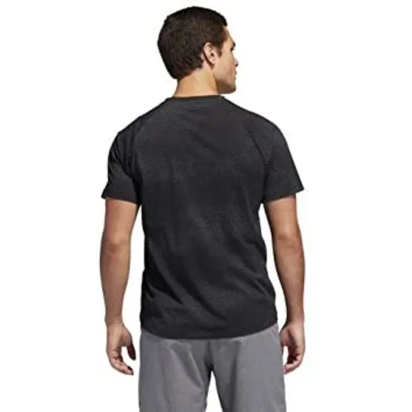adidas Men's FreeLift Graphic Tech Cotton Short Sleeve Tee, XS, Black/Grey - Picture 3 of 9